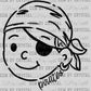 Pirates Doodle Ready to Press Transfer DTF Transfer Sublimation Transfer