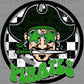 Pirates Green Mascot Sports Ready to Press Transfer DTF Transfer