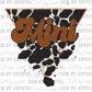 Cow Mini Ready to Press Transfer