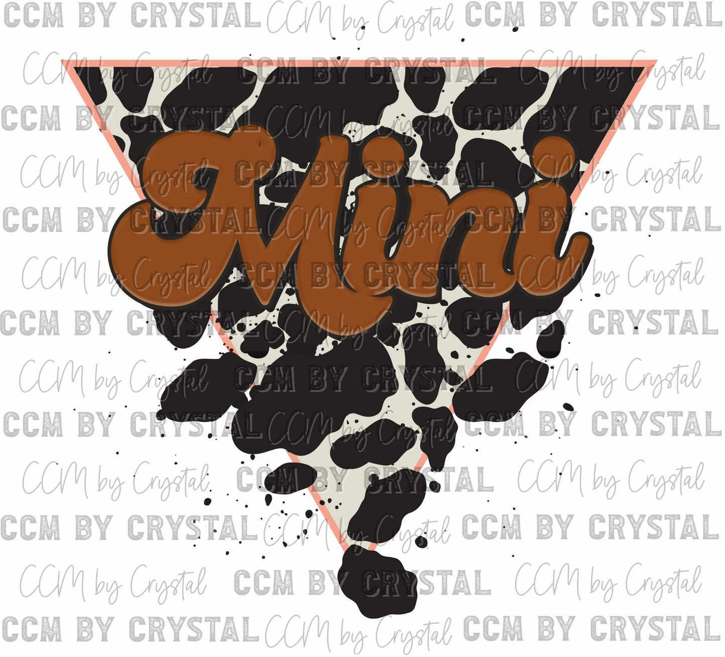 Cow Mini Ready to Press Transfer