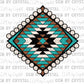 Clean Aztec Diamond Ready to Press Transfer