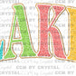 Lake faux Chenille Ready to Press Transfer