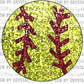 Softball Faux Sequins Ready to Press Transfer DTF Sublimation