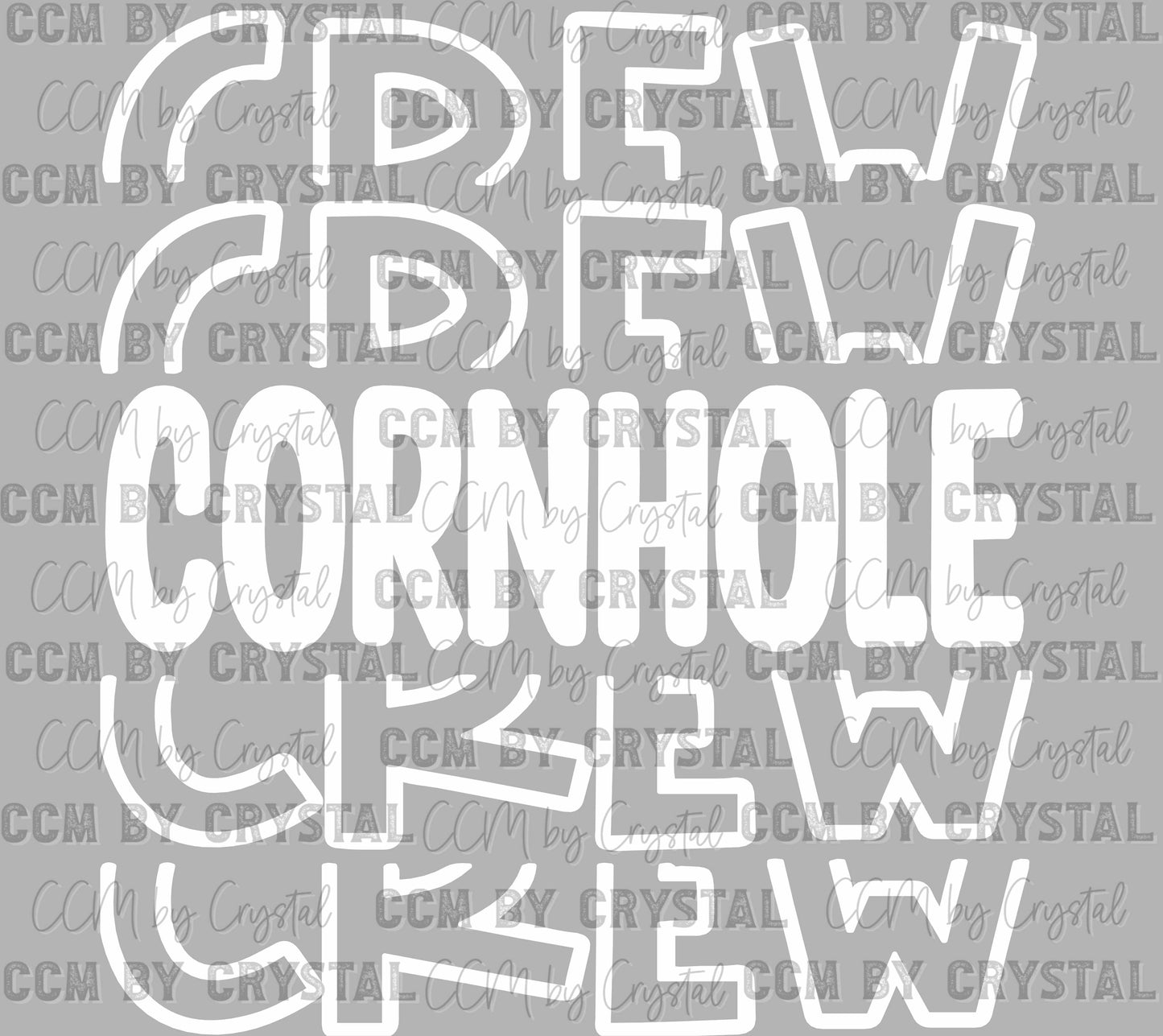 Cornhole Crew Ready to Press DTF Transfer