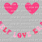 Pocket to "My Self Love Era" Valentine's Day Club Ready To Press Transfer DTF Sublimation