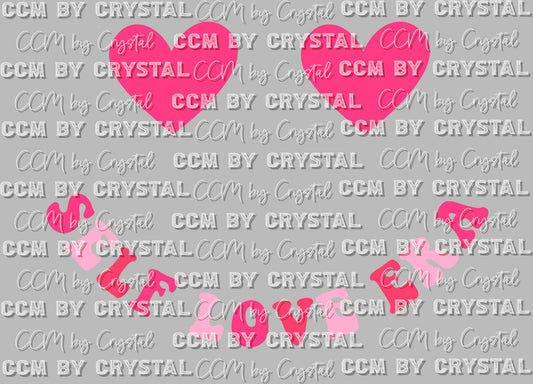 Pocket to "My Self Love Era" Valentine's Day Club Ready To Press Transfer DTF Sublimation