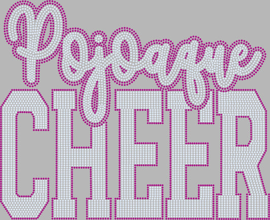 Pojoaque Cheer Approximately 11" wide Spangle Transfer