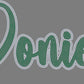Ponies 2-Color Approximately 11" wide Spangle Transfer