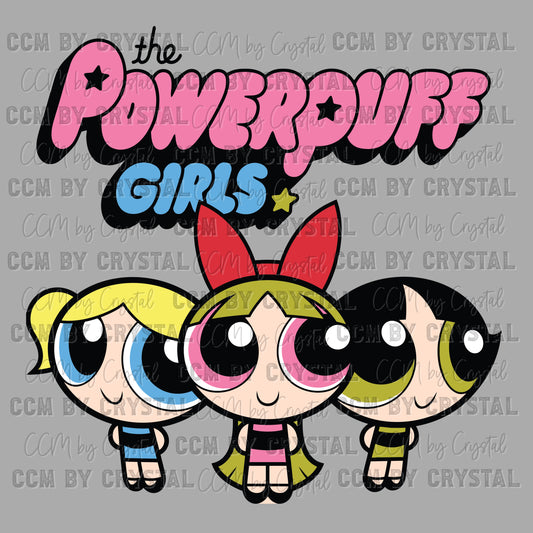 Powerpuff Ready to Press Transfer DTF Transfer Sublimation Transfer
