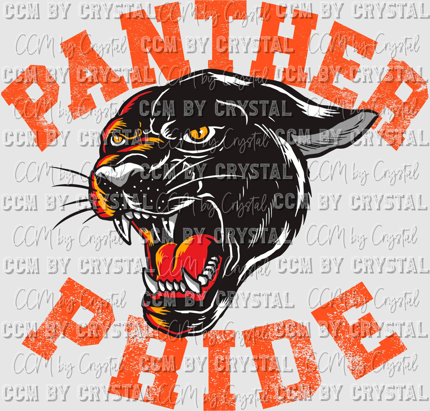 Panther Pride Mascot PNG Digital File ONLY