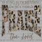 Praise the Lord Leopard Dark Ready to Press Instant Peel DTF Transfers Sublimation Transfers