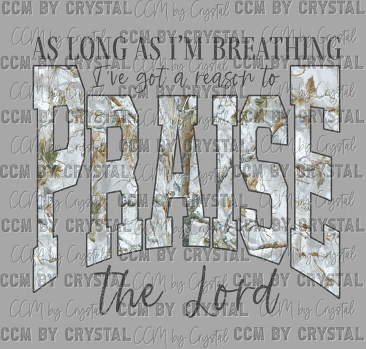 Praise Camo Dark Ready to Press DTF Transfers Sublimation Transfers