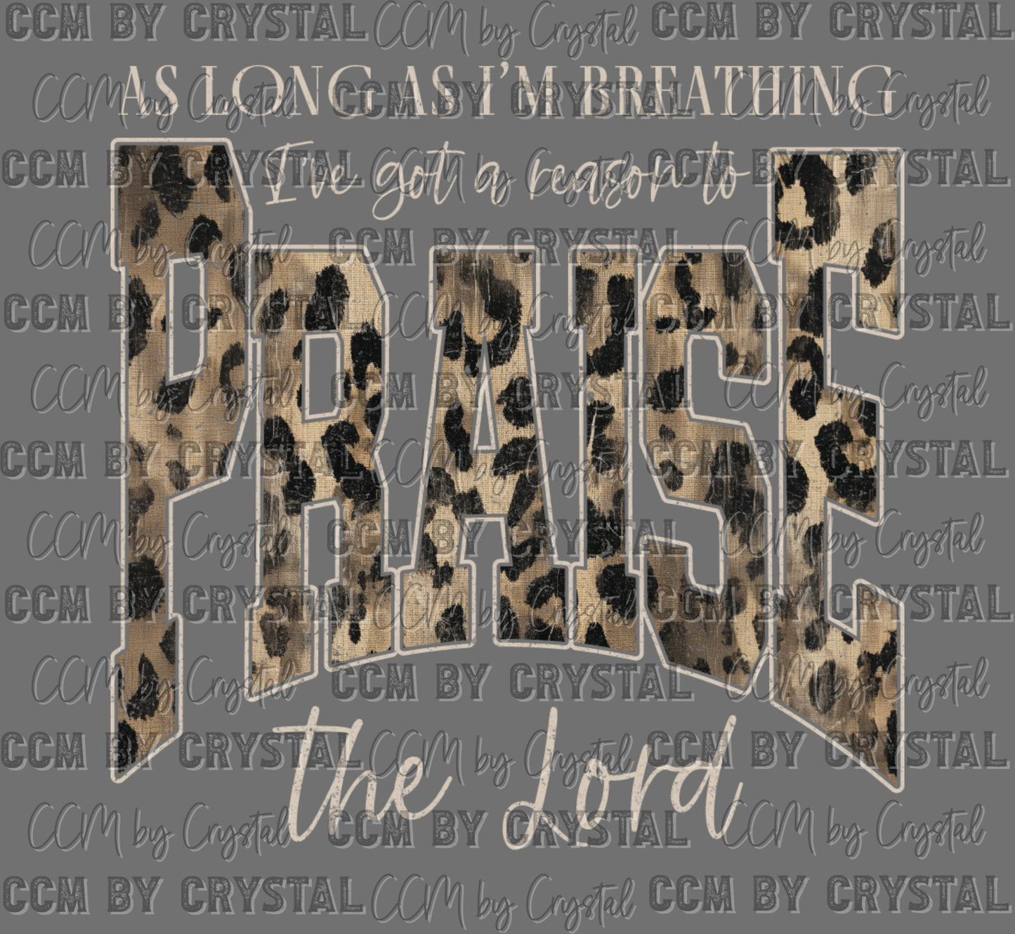 Praise Jesus Leopard Ready to Press Instant Peel DTF Transfers