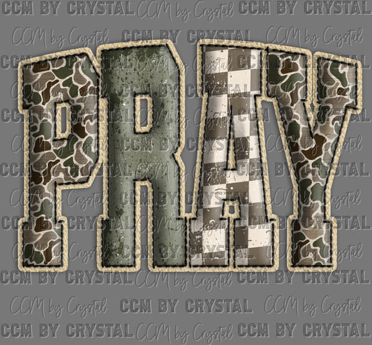 Pray Camo Faith Religious Ready to Press DTF Transfers Sublimation Transfers