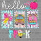 Hello, Pre-K  Back to School Ready to Press Transfer DTF Transfer