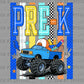 Pre-K Monster Truck Back to School Ready to Press Transfer Direct to Film DTF Transfers