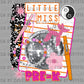 Pre-K Grade Disco Back to School Ready to Press Transfer DTF Transfer Sublimation Transfer