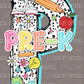 Back to School Pre-K Ready to Press Transfer