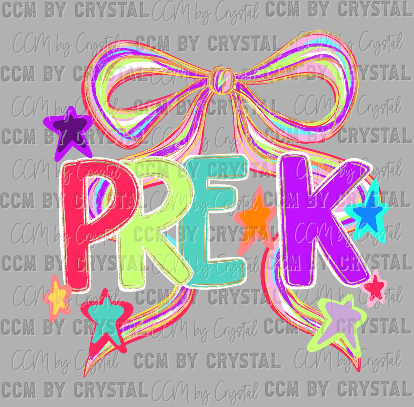 Pre- K Back to School ColorfulReady to Press Transfer DTF Transfer Sublimation Transfer