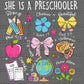 She is A Preschooler Ready to Press Transfer DTF Transfer