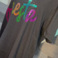 Rainbow Fiesta Cinco de Mayo Bling Adult SHORT SLEEVE T-Shirt