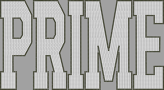 Prime Cheer 2-Color Approximately 11"X6" Spangle Transfer