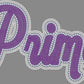 Prime Approximately 11" wide 3 Color Spangle Transfer