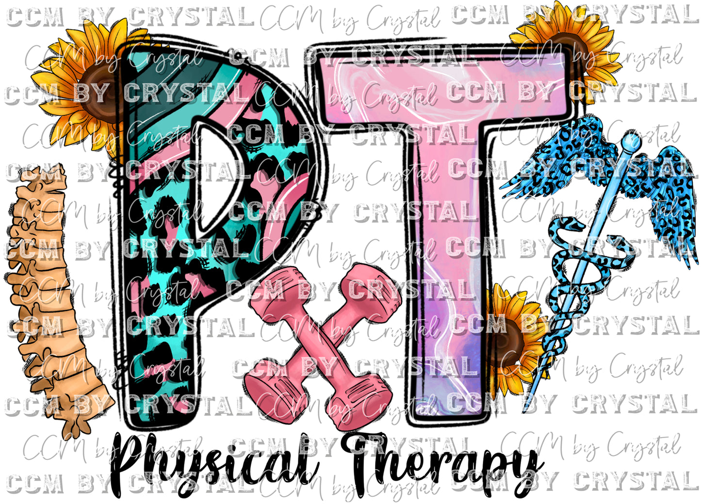 PT Physical Therapy Ready to Press Transfer