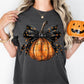 Halloween Fall Pumpkin With A Bow Ready to Press Transfer DTF Transfer Sublimation Transfer