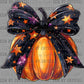 Fall Pumpkin Bow Ready to Press Transfer DTF Transfer Sublimation Transfer