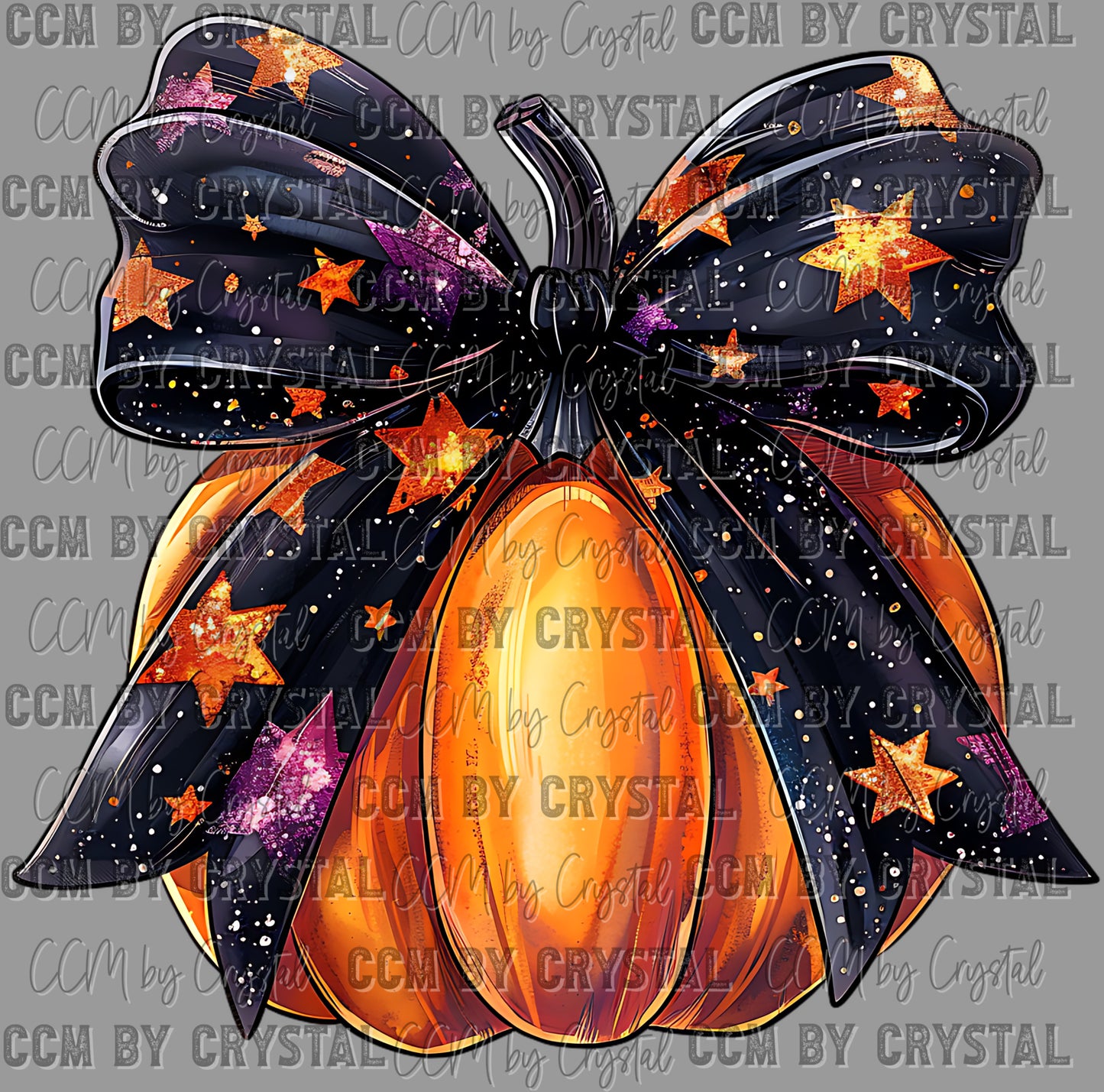 Fall Pumpkin Bow Ready to Press Transfer DTF Transfer Sublimation Transfer