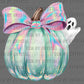 Mint Green Iridescent Pumpkin Ready to Press Transfer DTF Transfer
