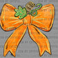 Fall Pumpkin Bow Ready to Press Transfer DTF Transfer Sublimation Transfer