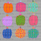 Halloween Colorful Pumpkins Ready to Press DTF Transfers Sublimation Transfers