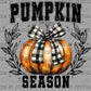 Pumpkin Season Black Halloween Ready to Press Transfer DTF Transfer Sublimation Transfer