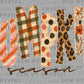Pumpkin Season Fall Ready to Press DTF Transfers Sublimation Transfers