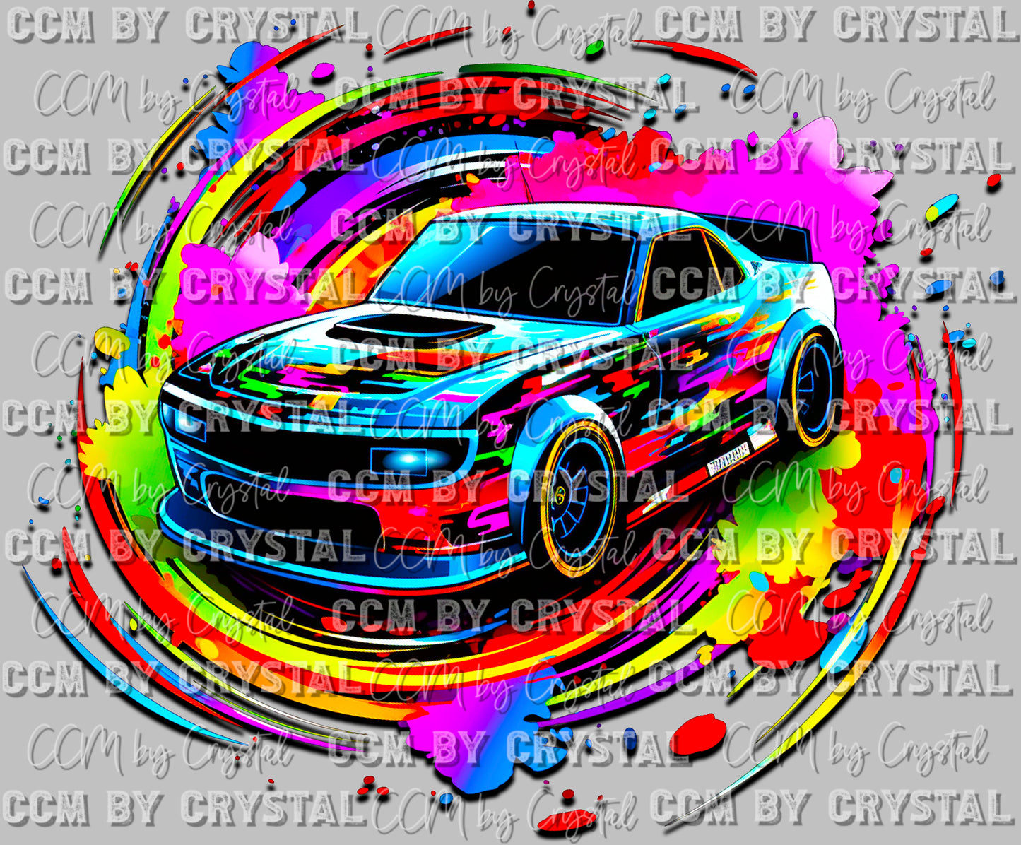 Race Car Ready to Press Transfer DTF Transfer Sublimation Transfer