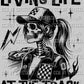 Living Life at the Track Racing Skellie Skeleton Ready to Press DTF Transfer Sublimation Transfer