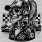 Living Life in the Pits Racing Pocket Skellie Skeleton Ready to Press DTF Sublimation Transfer