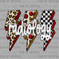 Radiology Leopard Lightning Bolts Ready to Press DTF Transfers Sublimation Transfers