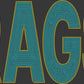 Rags 2-Color Approximately 11" wide Spangle Transfer