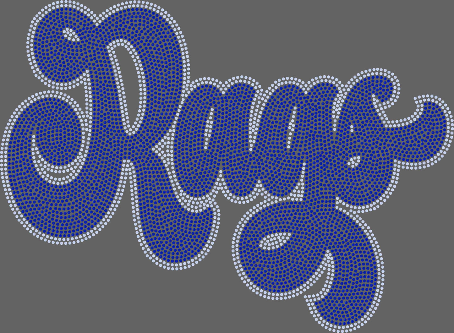 Rags 11" Wide 2- Color Spangle Ready to Press Spangle Transfer Sparkle Bling