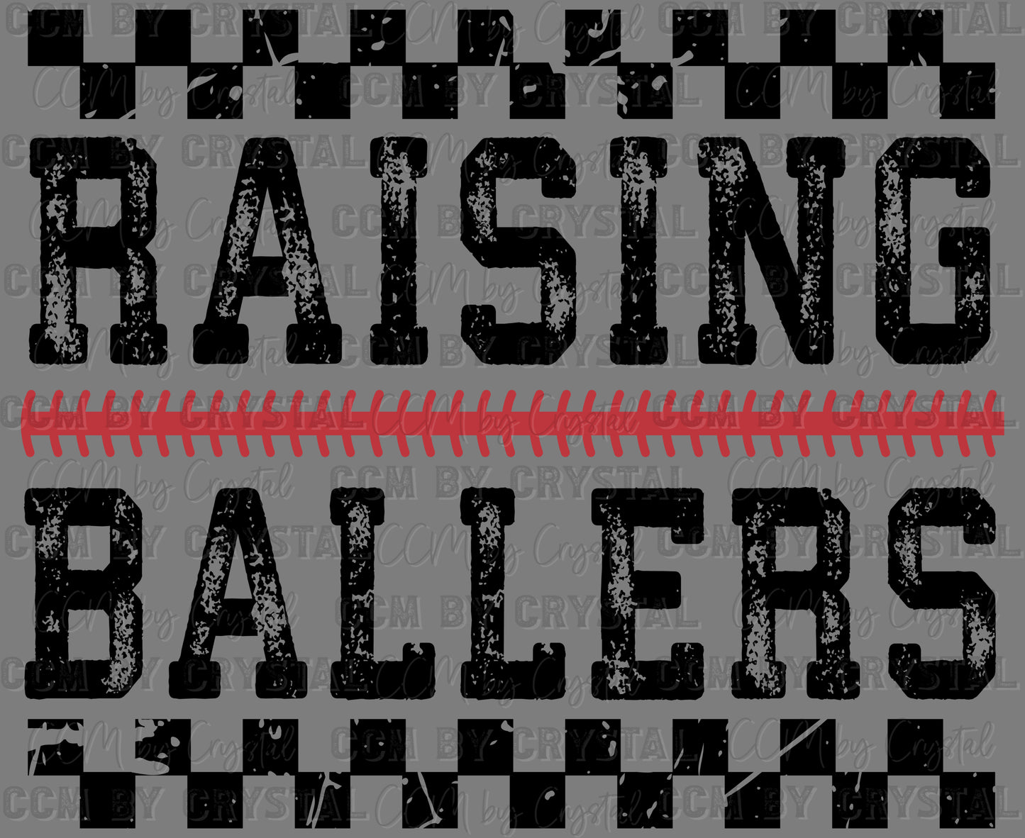 Raising Ballers Baseball Ready to Press Instant Peel DTF Transfers Sublimation Transfers