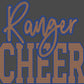 Ranger Cheer 2-Color Approximately 11" wide Spangle Transfer