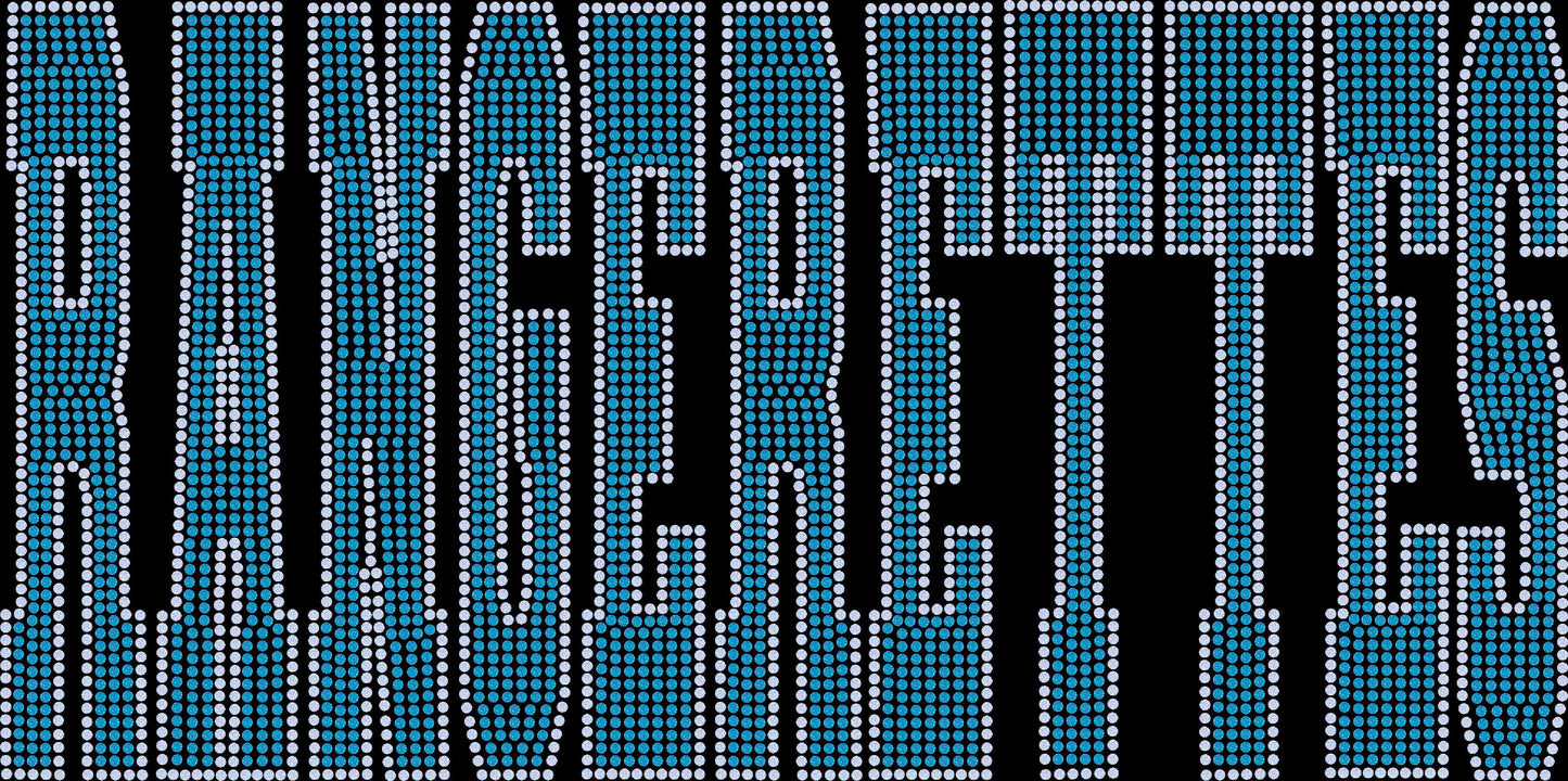 Rangerettes 2-Color Approximately 11" wide Spangle Transfer