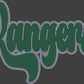 Custom Personalized Name/Mascot Script 11" 2- Color Spangle Transfer