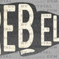 Rebels Pennant Mascot Ready to Press Transfer DTF Transfer Sublimation Transfer