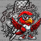 Redbirds Cute Mascot Ready to Press Transfer DTF Transfer Sublimation Transfer