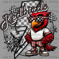 Redbirds Cute Mascot Ready to Press Transfer DTF Transfer Sublimation Transfer