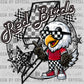 Red Birds Mascot Ready to Press Transfer DTF Transfer Sublimation Transfer